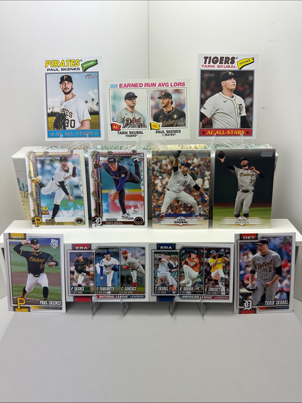 Paul Skenes & Tarik Skubal 25’/26’ matching cards lot of 11